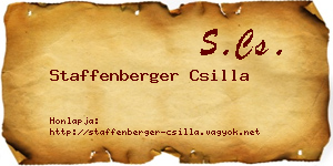 Staffenberger Csilla névjegykártya
