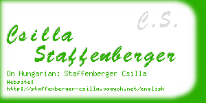 csilla staffenberger business card